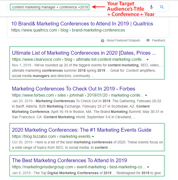 Search on Google with Title keyword and related year